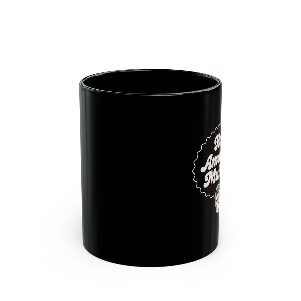 Hoy amanecí muñeco — Black Ceramic Mug  11oz