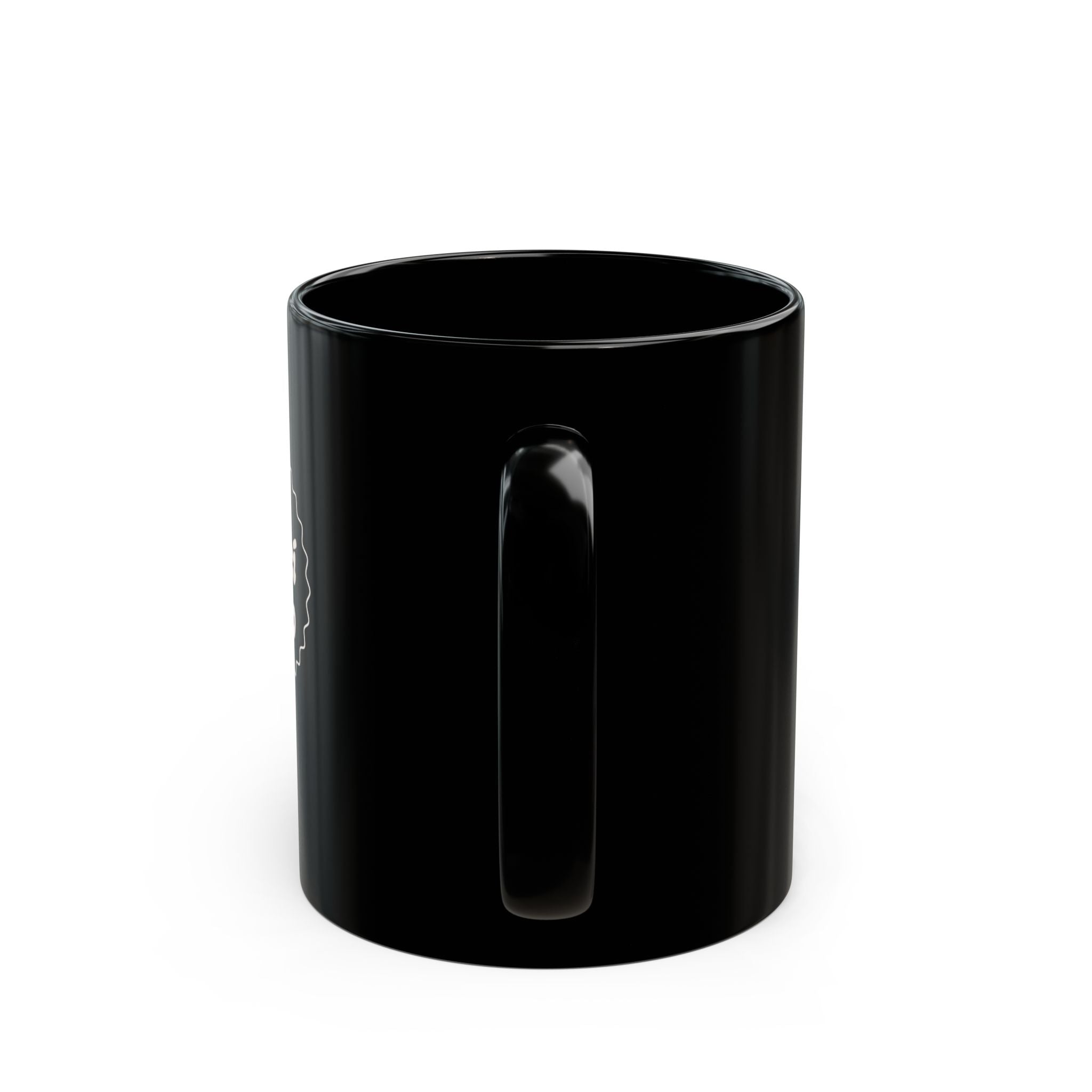 Hoy amanecí muñeco — Black Ceramic Mug  11oz