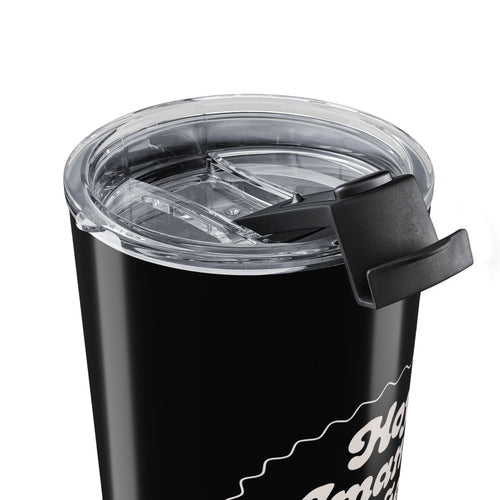 20oz Tumbler — "Hoy Amanece Muñeco" Black Insulated Travel Cup