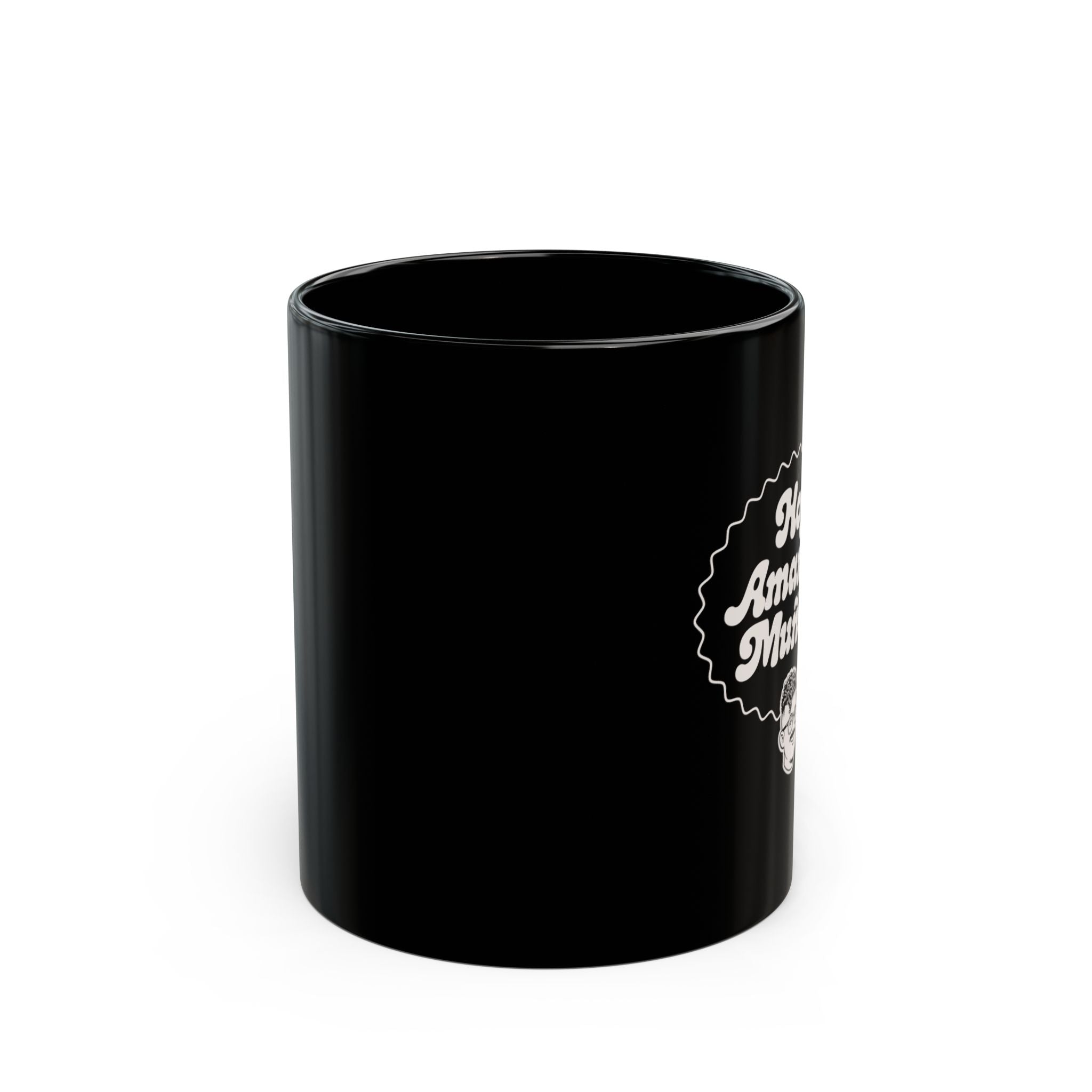 Hoy amanecí muñeca — Black Ceramic Mug (11oz/15oz)